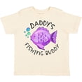 thumbnail image 3 of Inktastic Daddy's Fishing Buddy with Cute Purple Fish Boys or Girls Toddler T-Shirt, 3 of 5