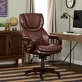 thumbnail image 2 of Serta Conway Big & Tall Office Chair, Ergonomic Adjustable Lumbar, Semi Plush Cushion, Body Pillows, Brown, 2 of 11