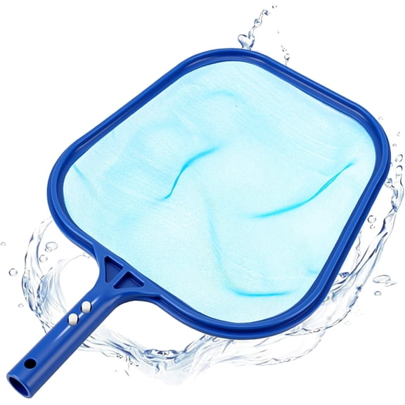 Pool Skimmer Net, Professional Swimming Pool Leaf Skimmer with Heavy Duty Frame, Fine Nylon Flat Mesh for Fast Debris Cleaning, for Above Ground & In-Ground Pools,16×11in (No Pole)