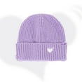 thumbnail image 2 of HomeDM Unisex Beanie - Slouchy Beanie Hat for Men Women Solid Color Winter Outdoor Warm Knit Caps Soft Ski Hat Purple, 2 of 4