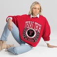thumbnail image 4 of Women's Gameday Couture Red Texas Tech Red Raiders Classic Archives Oversized Premium Fleece Sweatshirt, 4 of 5