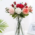 thumbnail image 1 of SPRING PARK Artificial Silk Rose Fake Flowers Wedding Bouquet Home Floral Decor, 1 of 7