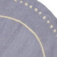 thumbnail image 6 of SAFAVIEH Bella Danita Plain Dotted Bordered Wool Area Rug, Lavender/Ivory, 5' x 5' Round, 6 of 8