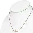 thumbnail image 3 of 925 Sterling Silver Rose Gold-Tone Sideways Cross Pendant Necklace, 3 of 5