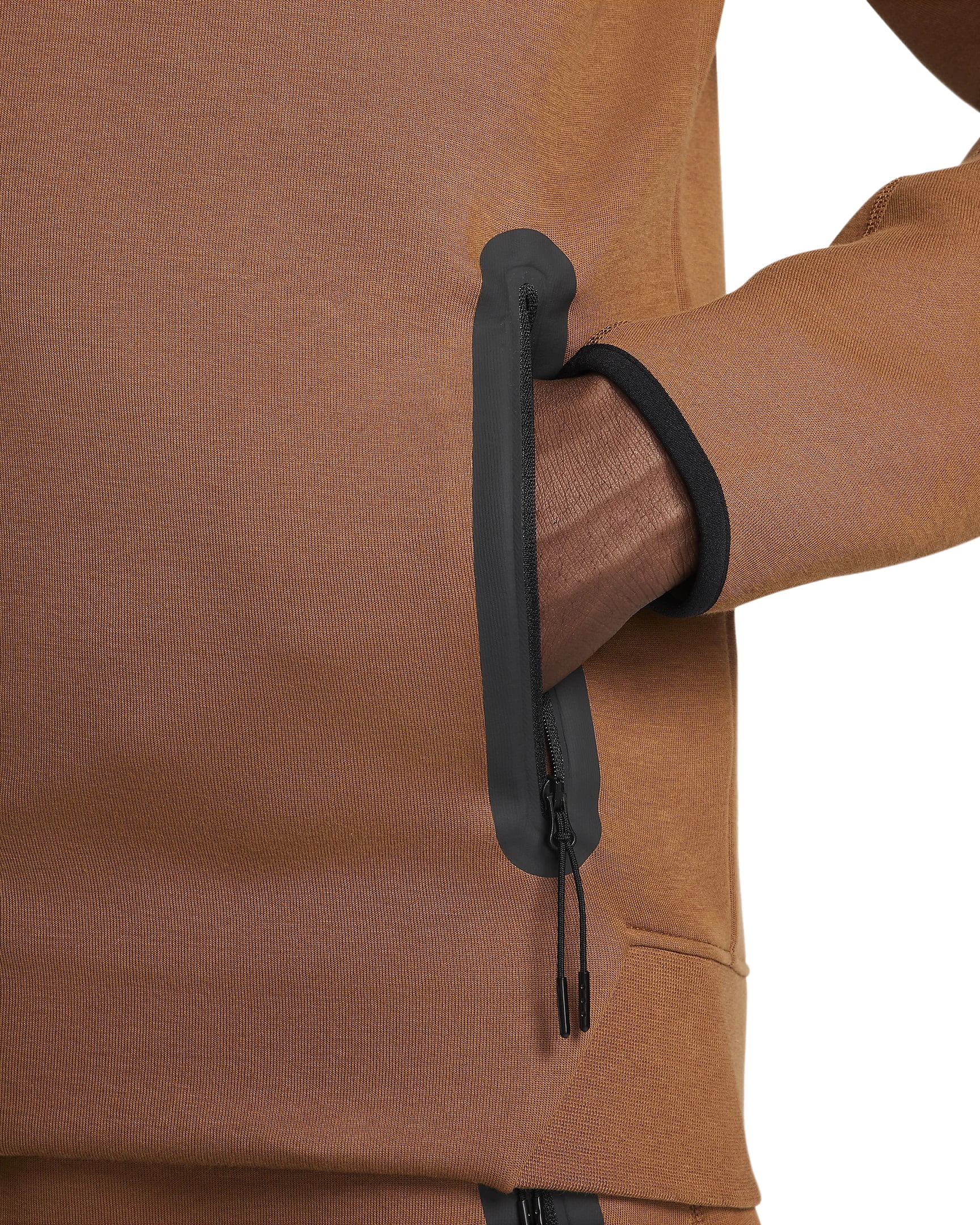 Men's Nike Sportswear Tech Fleece Light British Tan/Blk Men's Nike Sportswear Tech Fleece Light British Tan/Blk