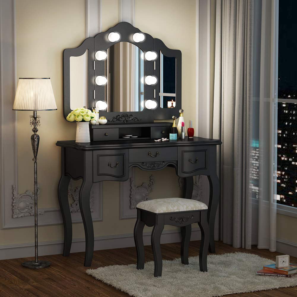 Lighted Vanity Dresser, Lighted Vanity Table Mirror
