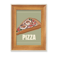 thumbnail image 1 of Marco de fotos de madera Unbranded Rebanada de Pizza Italia 18 x 13 cm, 1 of 4