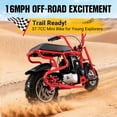 thumbnail image 4 of Oryxearth OM-40 Mini Gas Bike for Teens, Off-Road Dirt Bike, Gas Powered 4-Stroke Pocket Bike, Easy Assembly, Red, 4 of 7