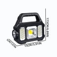 thumbnail image 3 of Rewenti Multi Function Outdoor Work Light Solar Rechargeable Handheld Lamp with Usb Charging Feature and Water Repellent Build for Camping Hiking and Emergency Use, 3 of 6