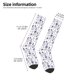 thumbnail image 2 of Fotbe Lavender Bicycle Calcetas Divertidas Estampadas para Hombre y Mujer, Calcetas de Algodón hasta la Rodilla para Caminar, Correr, Enfermería y Embarazo, 2 of 6