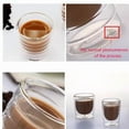 thumbnail image 6 of Nespresso Coffee Mug Heat Resistant Double Wall Tea Glass Cup Beer Coffee Handmade Creative Cold Beverage Transparent Drinkware, 6 of 9