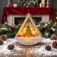 thumbnail image 3 of Clearance Under $10 LED Triangular Wind Light – Set of 3 Battery-Operated Flameless Christmas Candles with Warm Glow for Holiday Tabletop, Mantel & Party Decor, Style D, 3 of 5