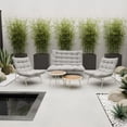 thumbnail image 1 of Bossa Sala para Jardín Exterior Terraza o Patio| 2 Sillones Individuales y Sofa Doble| 2 Mesas de Centro Resistentes al Agua Incluidas Calacia, 1 of 11
