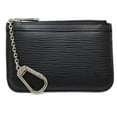 thumbnail image 1 of Pre-Owned LOUIS VUITTON Epi Wallet/Coin Case M66602 Pochette Cle NM Noir Women's... (Good), 1 of 10