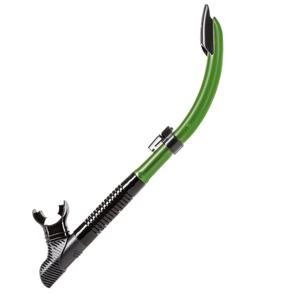 IST Semi-Dry Soft-Flex Silicone Tube Snorkel - Black Silicone/Green
