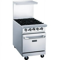 Dukers DCR24-4B 24" Gas Range with Four (4) Open Burners