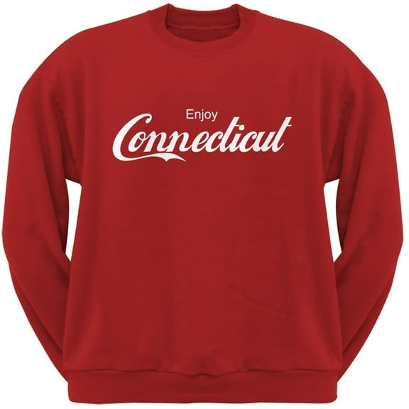 Enjoy Connecticut Red Adult Sweatshirt - Large