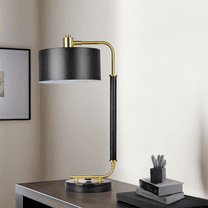 [Fast Arrival] 24'' Modern 3-Way Dimmable Metal Desk Lamp with Touch Control, USB   Type C Charging Ports, and Luxurious Marble Base for Home Office, 5000K Bright Daylight White