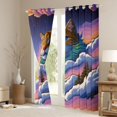 thumbnail image 3 of Homewish Lovely Cat Blackout Curtains Set of 2 (52x84 Each),3D Cute Kitten Window Curtains,Pet Lovers Curtains and Drapes For Men Women,Luxury Bedroom Decor, 3 of 6