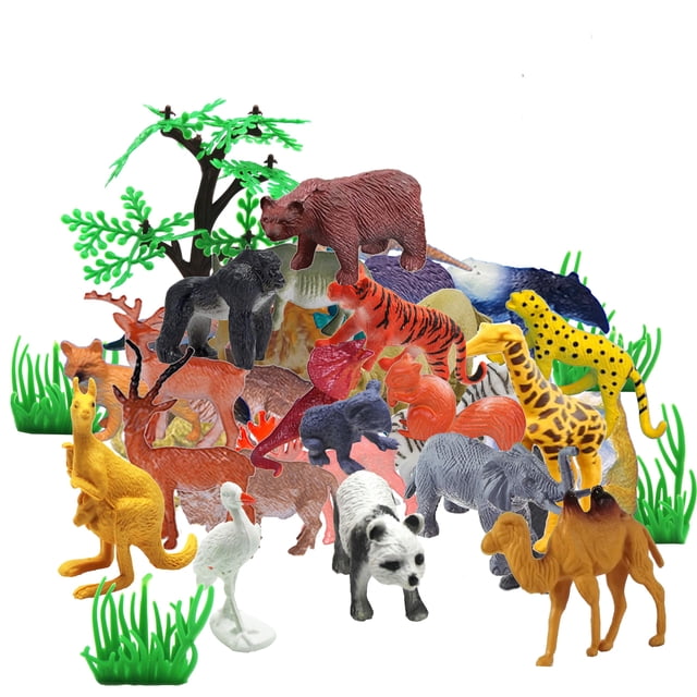 Set de juguetes BAIVYLE Safari Animals 53 piezas para niños de 3 a 5 años