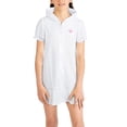 thumbnail image 1 of Cache-maillot de Bain à Capuchon en Éponge Rose Platine pour Filles, Blanc, 2T, 1 of 2