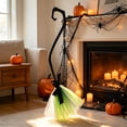 thumbnail image 4 of Halloween Witch Broom, Witch Cosplay Halloween Costume Accessory,38Inch Detachable Realistic Witch Flying Broom Stick with Ribbons for Haunted Witch Party Accessories, 4 of 6