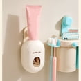 thumbnail image 4 of Dispensador automático de pasta dental de pared con adhesión por ventosa, tecnología de vacío, interfaz de silicona, higiénico y sin goteo para uso en baño., 4 of 9