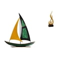 thumbnail image 1 of Escultura De Velero De Hierro Con Fuego, Adorno De Mesa, Arte Moderno, Figura De Resina, Centro De Mesa Decorativo Para Escritorio, Estantería, Armario De Sala De Estar, 1 of 8
