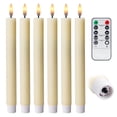 thumbnail image 2 of Velas cónicas West Ivory, color marfil, LED, sin llama, paquete de 6 unidades, 25 cm, 2 of 7