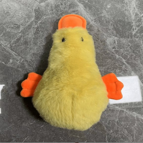 Dosaele 1 Pce Jouet en Peluche Couineur pour Chiens - Nettoyage des Dents Jouet à Mâcher Durable Interactif Amusant pour un Temps de Jeu Engageant les Formes Sont Banane/jambe de Poulet/canard Rayé/canard en Peluche