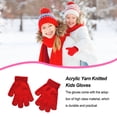 thumbnail image 2 of Minnieouse 1 par de guantes para niños, calentador de manos para exteriores de estilo sencillo, cubiertas para calentar manos para niños y niñas, guante guantes y mitones Rojo brillante Minnieouse AP009862-02, 2 of 6