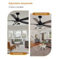 thumbnail image 3 of Ventilador de techo Curve Curio de 52" negro con motor DC y luces, 3 of 7
