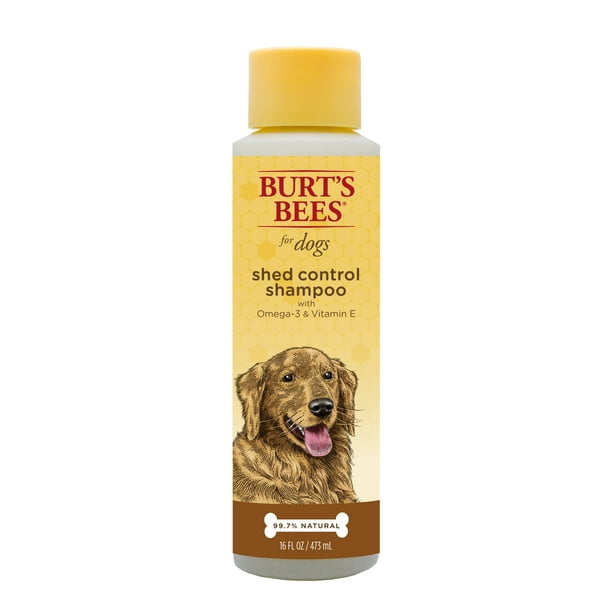 Burt's Bees Shed Control Dog Shampoo with Omega-3 and Vitamin E, 16 oz ...