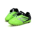 thumbnail image 5 of Frontwalk Boy's Soccer Cleats Round Toe Sneakers Lace Up Football Shoes Running Nonslip Trainers Adult Flat Green Broken Cleats 4.5Y, 5 of 9