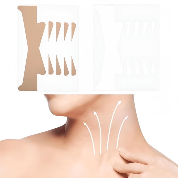 RAGUPEL Neck Lift Tape, Invisible Wrinkle Patches for Neck & Face, Reusable & Breathable Skin Tightening Strips, Instant Saggy Skin Lift, Waterproof & Makeup-Friendly