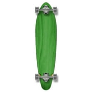 Yocaher Punked Stained Kicktail Complete Longboard Skateboard, Green, 40 x 9-Inch