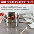 thumbnail image 2 of Somerset Home 1.5 Quart Stainless-Steel Double Boiler Pot 3 Piece Set, 2 of 8