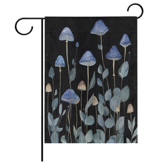 Ryvnso Mushroom Pattern Garden Flag 12x18 Inch Double Sided Seasonal Yard Decoration