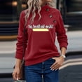 thumbnail image 1 of Offres Cyber et Lundi Hot6sl Femmes Col Rond Noël Imprimé Couleur Mode Haut Manches Longues Chandails en Molleton, 1 of 6