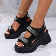 thumbnail image 1 of MKLEKYY Sandalias de Plástico para Mujer, Sandalias de Suela Gruesa de 8 Cm para Mujer, Sandalias de Verano de Malla Transpirable Con Tacón Inclinado y Boca de Pez para deportes y Ocio., 1 of 5