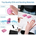 thumbnail image 2 of 50 Pcs Multi-Purpose Nail Buffers,Buffer Block Nail File 100/180 Grit,Professional Mini Nail Buffers Block,Sponge Double Sided Nail File,Nail Buffer File Tools for Nail Care (Pink), 2 of 7
