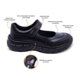 thumbnail image 2 of Zapato escolar Coqueta para niña de piel negro Balu con puntera antiraspaduras, 2 of 5