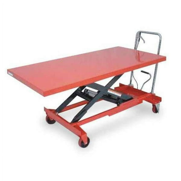 Dayton Scissor Lift Cart, 1000 lb. Cap, 31-1/2"W, 63"L 4ZC18