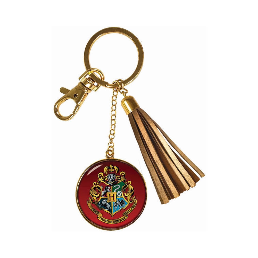 Harry Potter Hogwarts Crest Tassle Keychain - Walmart.com