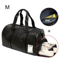thumbnail image 1 of Bolso de gimnasio de cuero sintético para hombre y mujer, bolsa de viaje para exteriores, impermeable, para entrenamiento físico, XA170D Fivean unisex, 1 of 2