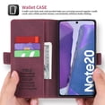 thumbnail image 3 of Samsung Galaxy Note 20 Case, Dteck Leather Flip Folio Wallet Card Holder Case Cover For Samsung Galaxy Note20 6.7 inch, Red, 3 of 11