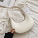 thumbnail image 4 of Nuevo bolso de hombro de moda con textura de tendencia, bolso para axilas, adecuado para bolso de hombro de PU para mujer, color blanco, 4 of 6