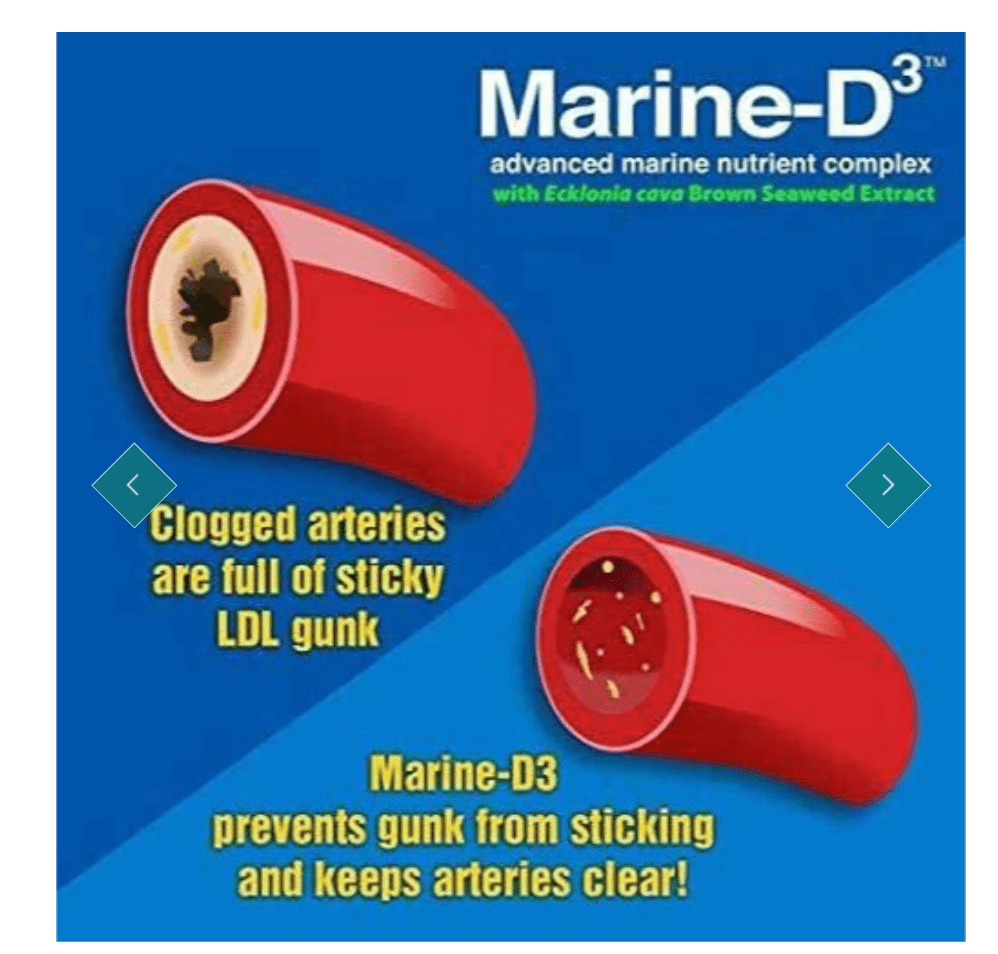Marine Essentials - Marine-D3 Dietary Supplement - Omega 3 Fatty Acids - DHA/EPA -  Promote Increased Energy