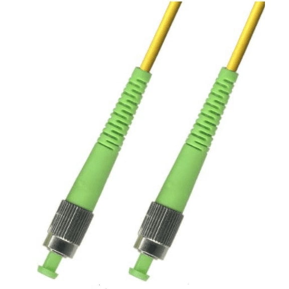Ultra Spec 1M Singlemode Simplex Fiber Optic Cable (9/125) - FC/APC to FC/APC with Firm Strain Relief Boots