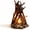 Medium, variant on Fake Campfire, 2026 New Campfire Lamp, LED Night Light Wooden Campfire, Handcrafted Oak Wood and Stone, Flickering Flame with 3 Lighting Modes